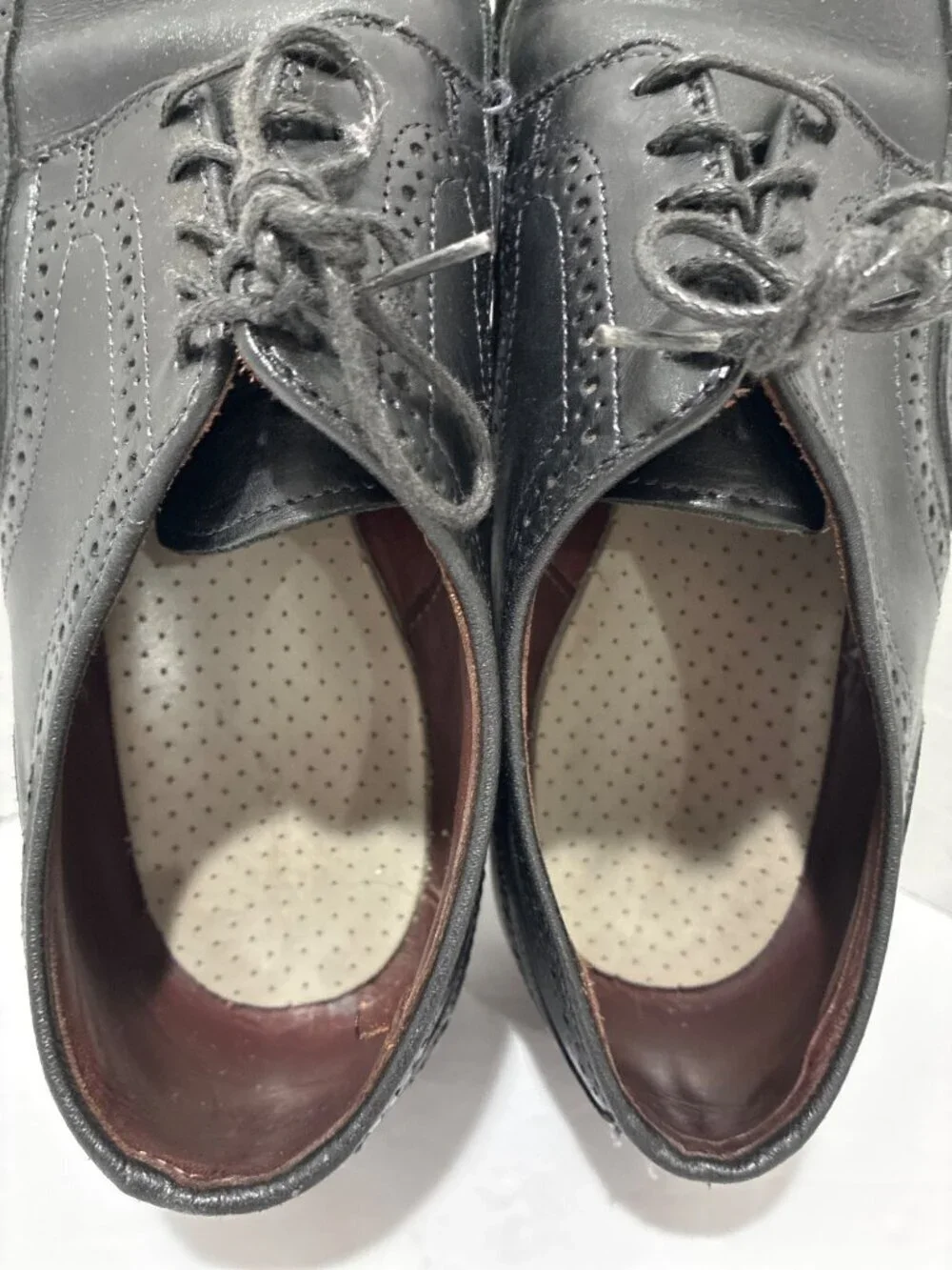 Allen Edmonds Road Warrior Men’s 9 Black Wing Tip Brogue Derby Dress Shoes